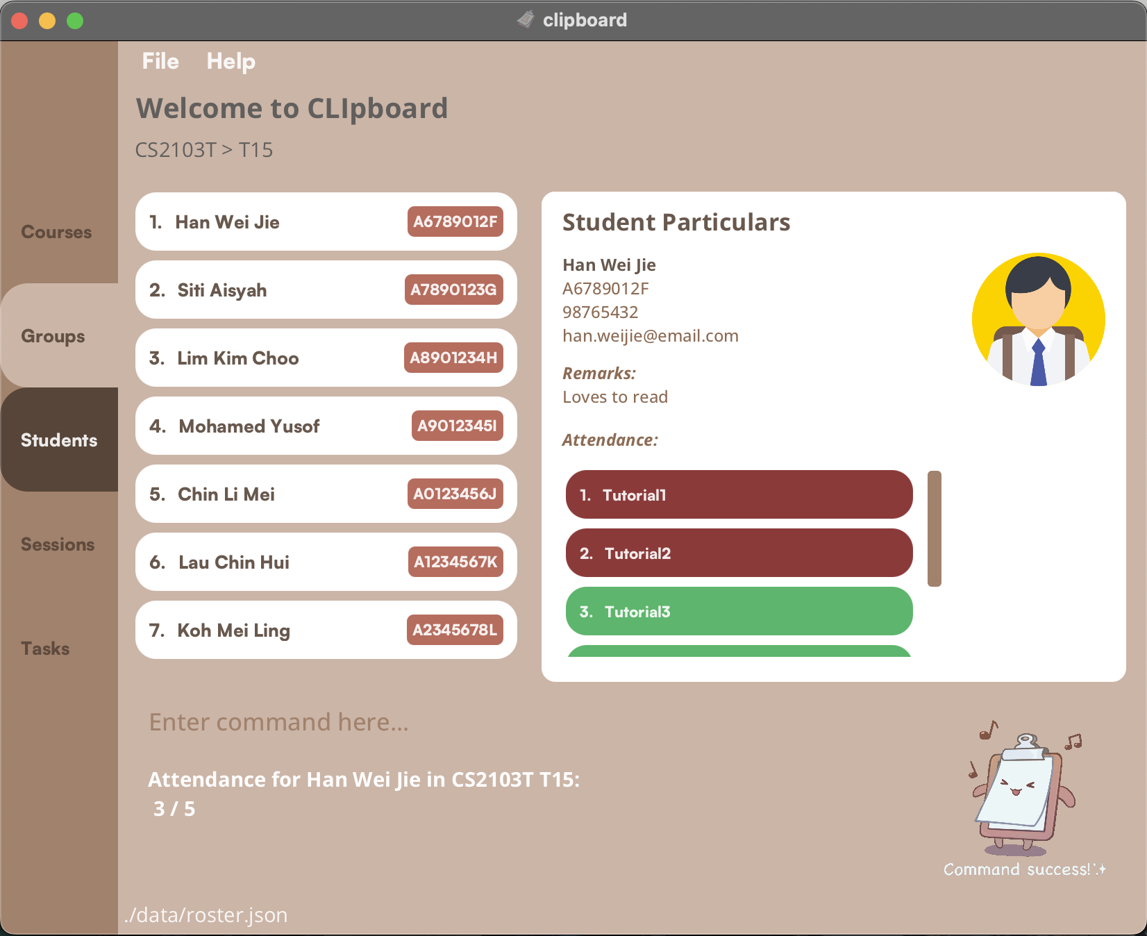 Student Page